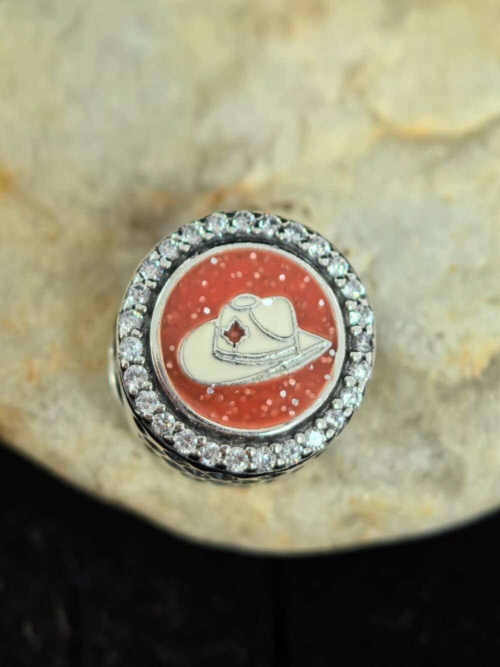 Pandora Calgary White Hat Awards Exclusive Charm, S925 Silver Jewelry (Women's)